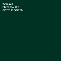 #003224 - Bottle Green Color Image