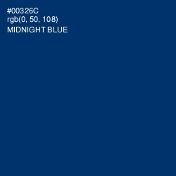 #00326C - Midnight Blue Color Image