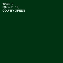 #003312 - County Green Color Image