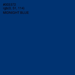 #003372 - Midnight Blue Color Image