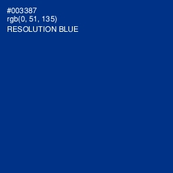 #003387 - Resolution Blue Color Image