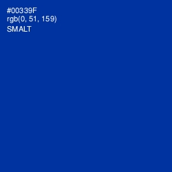 #00339F - Smalt Color Image