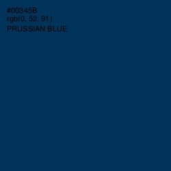 #00345B - Prussian Blue Color Image