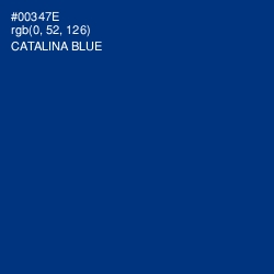 #00347E - Catalina Blue Color Image