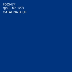 #00347F - Catalina Blue Color Image