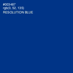 #003487 - Resolution Blue Color Image