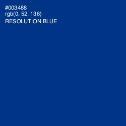 #003488 - Resolution Blue Color Image