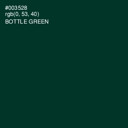 #003528 - Bottle Green Color Image