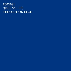 #003581 - Resolution Blue Color Image