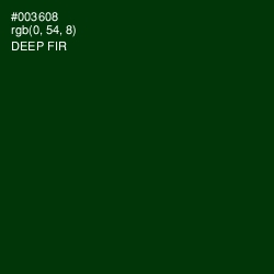 #003608 - Deep Fir Color Image