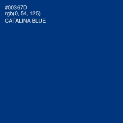 #00367D - Catalina Blue Color Image