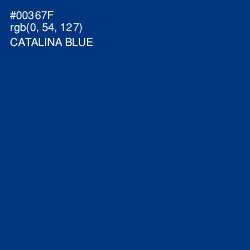 #00367F - Catalina Blue Color Image