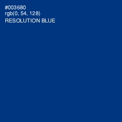 #003680 - Resolution Blue Color Image