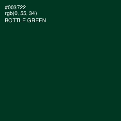 #003722 - Bottle Green Color Image