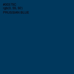 #00375C - Prussian Blue Color Image