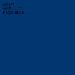 #003771 - Regal Blue Color Image