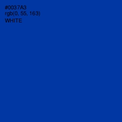 #0037A3 - International Klein Blue Color Image