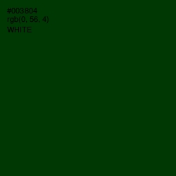 #003804 - Deep Fir Color Image