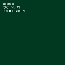 #003820 - Bottle Green Color Image