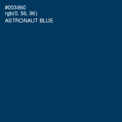 #003860 - Astronaut Blue Color Image