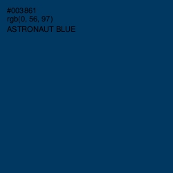 #003861 - Astronaut Blue Color Image