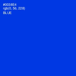 #0038E4 - Blue Color Image