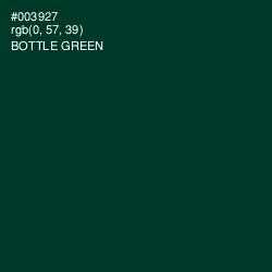 #003927 - Bottle Green Color Image