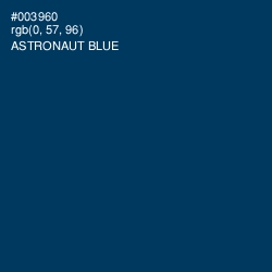 #003960 - Astronaut Blue Color Image