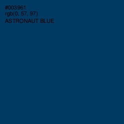 #003961 - Astronaut Blue Color Image