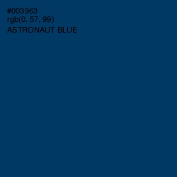 #003963 - Astronaut Blue Color Image