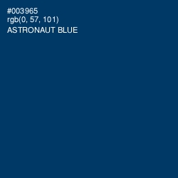 #003965 - Astronaut Blue Color Image