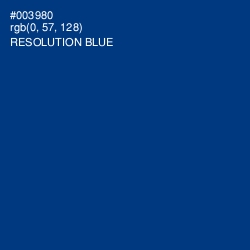 #003980 - Resolution Blue Color Image
