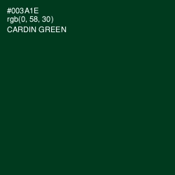 #003A1E - Cardin Green Color Image