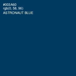 #003A60 - Astronaut Blue Color Image