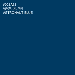 #003A63 - Astronaut Blue Color Image