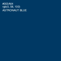 #003A64 - Astronaut Blue Color Image