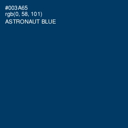 #003A65 - Astronaut Blue Color Image