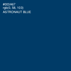 #003A67 - Astronaut Blue Color Image