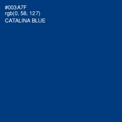 #003A7F - Catalina Blue Color Image