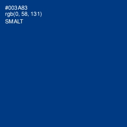 #003A83 - Smalt Color Image