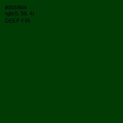 #003B04 - Deep Fir Color Image