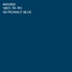 #003B60 - Astronaut Blue Color Image