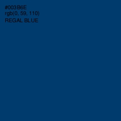 #003B6E - Regal Blue Color Image