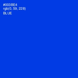 #003BE4 - Blue Color Image