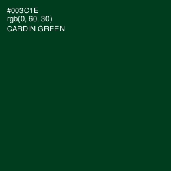 #003C1E - Cardin Green Color Image