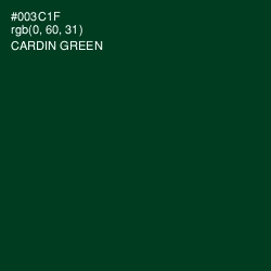 #003C1F - Cardin Green Color Image