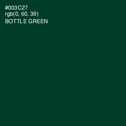 #003C27 - Bottle Green Color Image