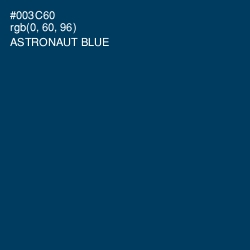 #003C60 - Astronaut Blue Color Image
