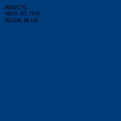 #003C7C - Regal Blue Color Image