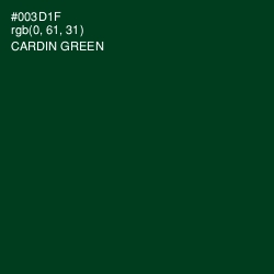 #003D1F - Cardin Green Color Image